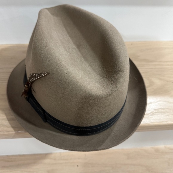 Goorin Bros Men’s XXL 100% Wool Beige Fedora hat - Picture 6 of 7